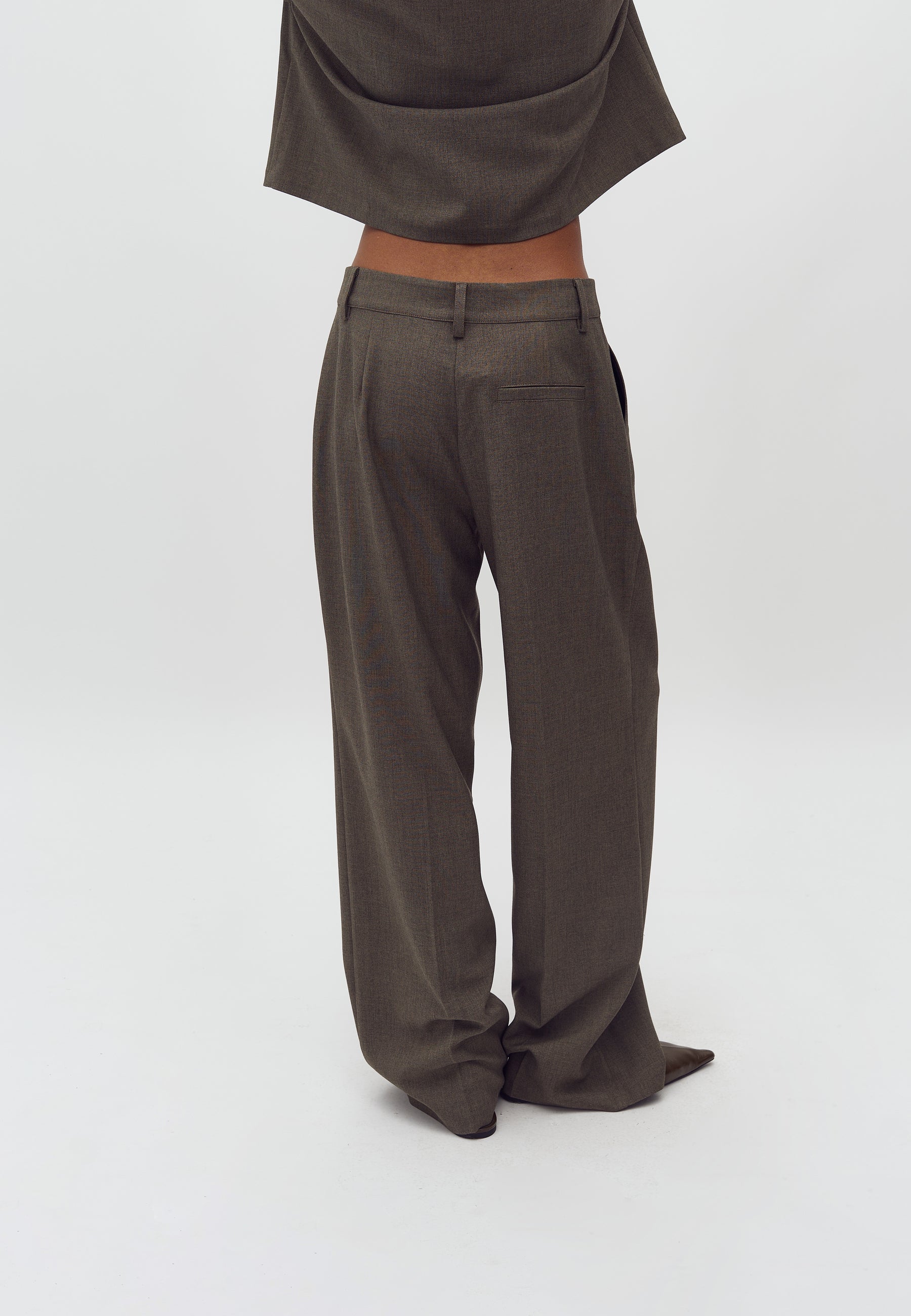 Cristiana Long-M_Deep Green Melange_Model_1